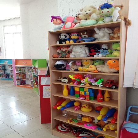 ایجاد قفسه اسباب بازی بخش کودک کتابخانه-شهریور1403